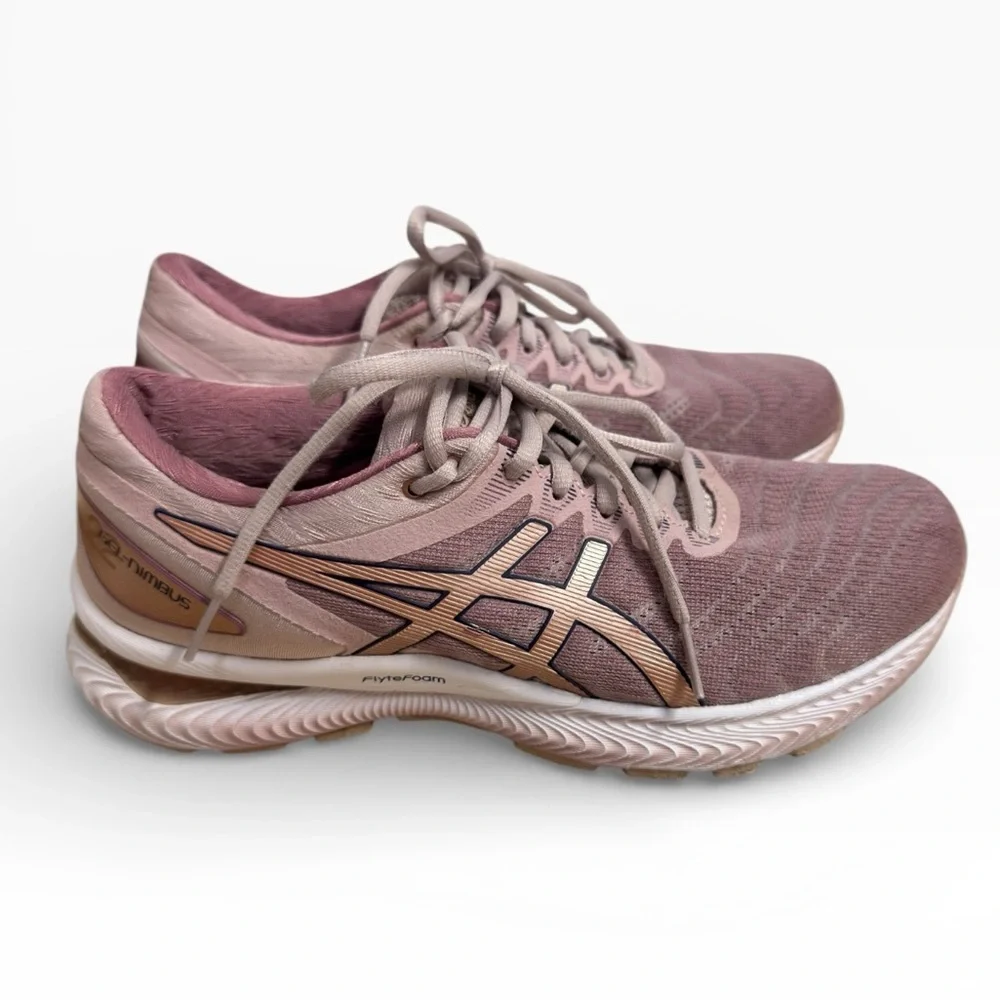 ASICS Gel Nimbus 22 Desert Rose Running Sneakers Womens Size 8 US Walking